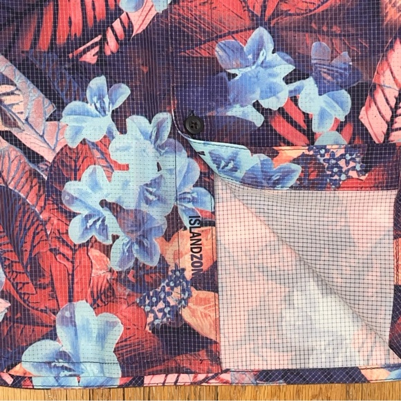 Tommy Bahama Men’s M Tropical  Shirt Bahama Coast Techno Flora NEW $128 - Picture 3 of 4